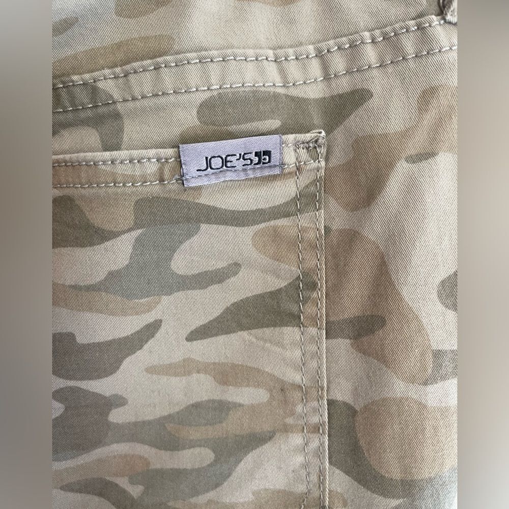 Joe's Jeans - Womens Mid Rise Utility cargo Skinny Jeans - Olive Camo 30 - Picture 6 of 8